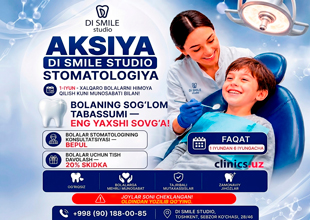 AKSIYA! 1-IYUN — XALQARO BOLALARNI HIMOYA QILISH KUNI MUNOSABATI BILAN DI SMILE STUDIO KLINIKASIDA!